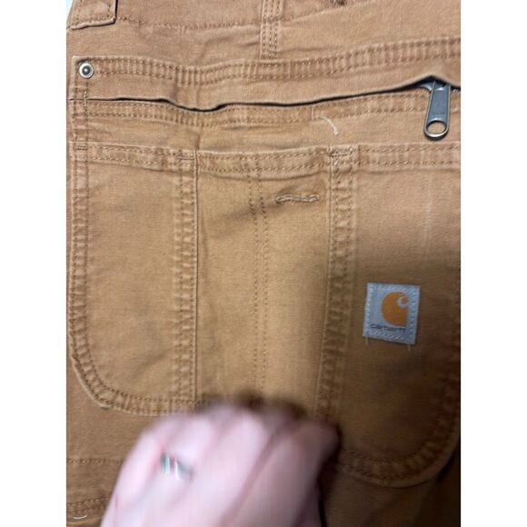 Carhartt Women's overalls bibs Utility Workwear size Large 12/14 Full Length - Picture 4 of 7